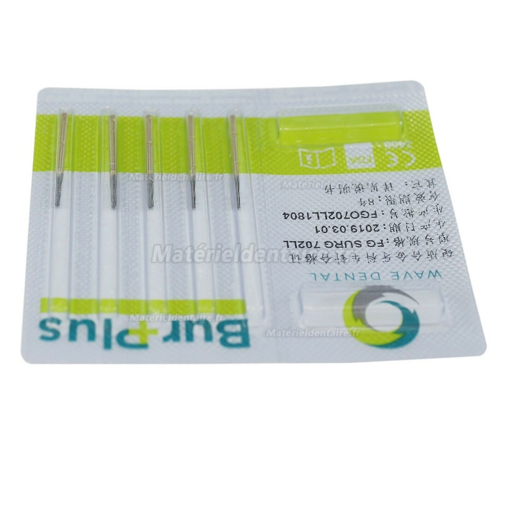 10pièces FG SURG 702LL fraise en carbure d'extraction de dents de sagesse dentaire